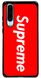 Красный чехол на Huawei P30 Логотип Supreme
