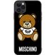 Черный чехол для iPhone 13 Pro  Мишка Москино