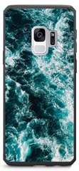 Чехол с Морскими волнами на Samsung Galaxy S9 Зеленый