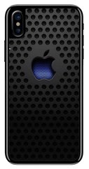 ТПУ Чехол с Текстурой карбона для iPhone ( Айфон ) XS Max Черный