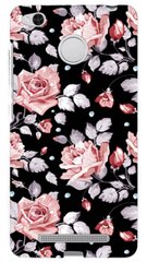 Черный чехол для Xiaomi Redmi 3s Розы