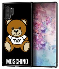 Чехол с мишкой Москино на Samsung Note 10 Черный