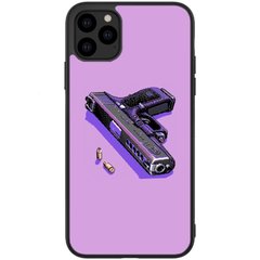 Фиолетовый чехол iPhone 11 PRO MAX Пистолет
