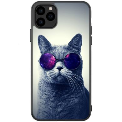 Стильний Чохол на iPhone 11 PRO Кот в окулярах