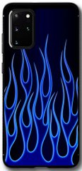 Чехол с синим огоньком для Samsung S20 Черный