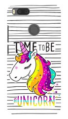 Чехол накладка Time to be a unicorn для Xiaomi Mi A1 / 5x Белый