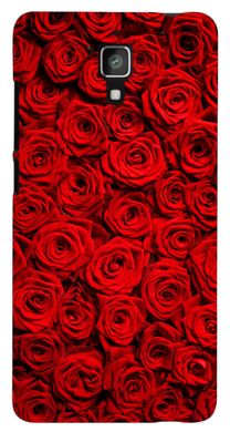 Чохол з Трояндами на Xiaomi Mi4 Червоний
