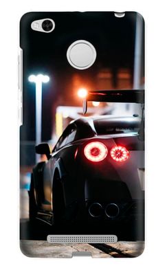 Чехол с машиной на Ксяоми (Xiaomi) Redmi 3s черный