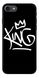 Черный чехол с надписью для iPhone 7 King