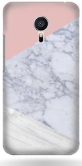 Чехол накладка Мейзу МХ6 текстура мрамора