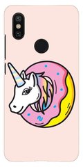 Чехол с Единорогом в пончике для Xiaomi Mi A2 Розовый