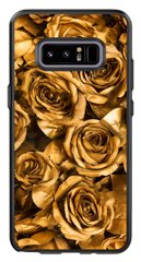 ТПУ Чохол з Трояндами на Samsung Note 8 Золотий