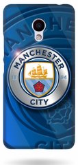 Синій чохол для хлопця на Meizu M5 note Логотип FC Manchester