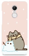 Чехол с Котиком Пушином к Новому году на Xiaomi Redmi 5 plus Праздничный