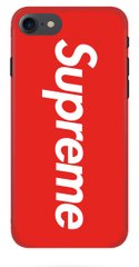 Чехол с логотипом Суприм на iPhone 7 Красный