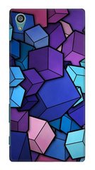 Чехол с Текстурой кубов на Sony Xperia Z5 Дизайнерский