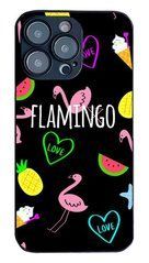 Чехол Фламинго на iPhone 14 pro для подарка
