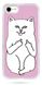 ТПУ Чохол Котик з факами на iPhone SE 2 2020 Рожевий