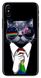 Чехол с Котиком в очках на iPhone XS Прорезиненный