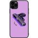 Бампер з пістолетом на iPhone 11 Pro Фіолетовий