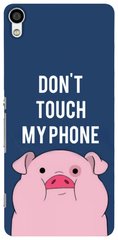 Чехол с Свинкой на Sony Xperia XA ( F3112 ) Don't tuch my phone