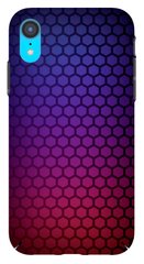 Фиолетовый чехол накладка на iPhone XR Карбон