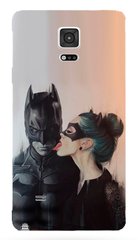 Матовый чехол на Galaxy Note N910H Бэтмен и Девушка-кошка
