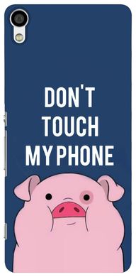 Чехол с Свинкой на Sony Xperia XA ( F3112 ) Don't tuch my phone