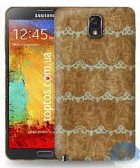 Чехол с Абстракцией на Samsung Galaxy Note 3 Коричневый