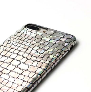 Накладка iPhone 8 plus голограмма кожа крокодила