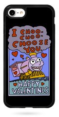 Праздничный бампер на iPhone ( Айфон ) 7 Happy Valentines