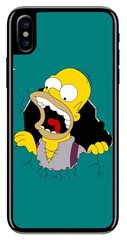 Чехол бампер с Гомером Симпсоном на iPhone XS Надежный