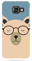 Чохол з Ведмедиком в окулярах на Samsung A7 2016 Синій