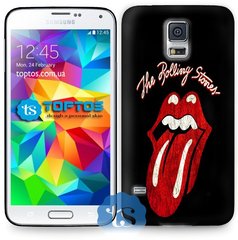 Черный чехол для Samsung ( Самсунг ) S5 The Rolling Stones