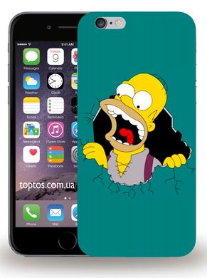 Чохол накладка з Гомером на iPhone 6 / 6s Зелений
