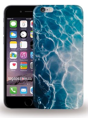 Голубой чехол для iPhone 6 / 6s Текстура воды