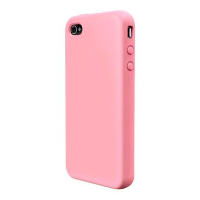 Розовый чехол на iPhone 4 / 4s Силиконовый