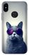 Чохол накладка з Котиком в окулярах на Xiaomi Note 5 Сірий