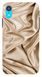 Чехол накладка с Текстурой шелка на iPhone XR Бежевый