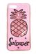 Чехол с Блестящим ананасом для iPhone SE 2 Розовый