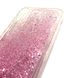 Чехол с розовыми блестками на iPhone XS Max Прорезиненный