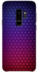 Фиолетовый бампер для Galaxy S9 plus Карбон