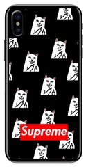 Популярный бампер для iPhone ( Айфон ) 10 / X Котик Рипндип
