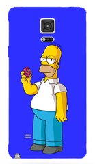 Синий чехол для Galaxy Note 4 Гомер Симпсон
