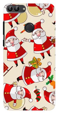 ТПУ Чехол с Дедом Морозом на Huawei P Smart Новогодний
