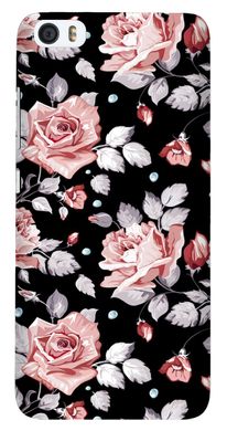 Чорний чохол на Xiaomi Mi5 Троянди