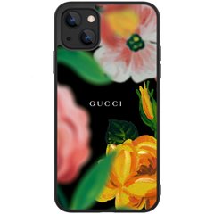 Бампер с надписью Gucci для iPhone 13 mini 5.4 ТПУ Прорезиненный