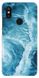 Голубой бампер на Xiaomi Mi A2 Морские волны