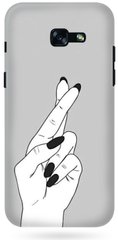 Серый чехол на Galaxy A7 17 Символ удачи