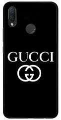 Черный бампер для Huawei P20 Lite Логотип Gucci